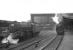 Black 5 45218 stands ready to take over a Blackpool train at Carlisle on 27 June 1964. The train has just arrived at platform 4 behind Britannia Pacific 70007 <I>Coeur-de-Lion</I>. <br><br>[John Robin 27/06/1964]