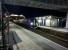 A 153 and a 150 prepare to set off from St Austell for Penzance together on 28 November 2014. Both the old and new footbridges are visible in this view.<br><br>[Ken Strachan 28/11/2014]