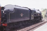 44767 <I>George Sephenson</I> stops at Arisaig on its way to Mallaig in the summer of 1994.<br><br>[John Gray //]