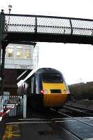 A HST 125 enters Arbroath from the north and passes the signalbox.<br><br>[Ewan Crawford //2005]