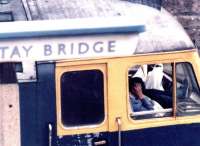 Driver stress, Dundee, 1993. Dundee Tay Bridge had been officially renamed Dundee in 1966, the year after the closure of Dundee West station.<br><br>[John Furnevel 15/05/1993]