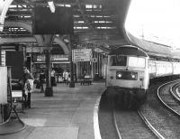 A Glasgow Queen Street - Aberdeen train arrives at Dundee on 12 August 1981. The locomotive is 47119.<br><br>[John Furnevel 12/08/1981]