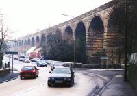 View south on the A7 alongside Newbattle Viaduct on a cold and frosty 2 December 2003.<br><br>[John Furnevel 02/12/2003]