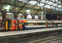 East Midlands Trains unit 158856 stands at Liverpool Lime Street on 22 December 2014 forming the 1452 service to Norwich.<br><br>[Veronica Clibbery 22/12/2014]