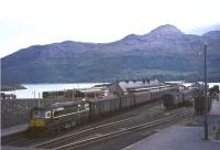 D5334 prepares to leave Kyle of Lochalsh for Inverness on 17 August 1965.<br><br>[John Robin 17/08/1965]