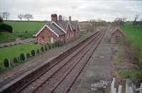 The former Cumwhinton station looking north to Carlisle in 1998.<br><br>[Ewan Crawford //1998]