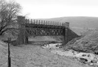The bridge which carried the Kennox Colliery branch over the Douglas Water just to the east of Inches station.<br><br>[Bill Roberton //1989]