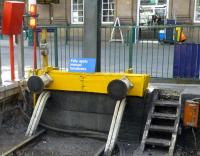 Buffer stop at Waverley east end - remember to set the handbrake. The little dent in the middle possibly the result of a centre coupler?<br>
<br><br>[Colin Miller 23/03/2015]