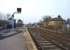 Looking north over the level crossing at Heighington on 18 March 2015. This station is on the route of the Stockton & Darlington Railway and opened for passengers on the same day that line was opened in September 1825. The building on the right is named 'The Locomotion No.1'.<br><br>[John McIntyre 18/03/2015]