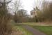 Looking north along the trackbed at Coundon station on 18 March 2015. The station building is in residential use and the Auckland Way footpath skirts around the property to the west.<br><br>[John McIntyre 18/03/2015]