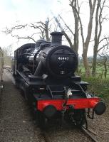 If you go down to the woods today... you are liable to find preserved Ivatt 2-6-0 46447 running round its stock. [see image 50924]<br><br>[Ken Strachan 05/04/2015]