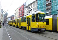 One of the elusive 'Tatra' trams, some of which are still in use in (East) Berlin and other former East German cities.<br><br>[Colin Miller 21/05/2015]