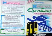 Brochure covering Kilmarnock Open Day on 11 September 1988 - part one. [See image 51611 for part two]. <br>
<br><br>[Colin Miller 11/09/1988]
