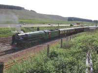 A1 Pacific 60163 <I>Tornado</I> waits in the loop at Beattock Summit on 27 June 2015 with <I>'The Border Reivers'</I> Railtour.<br><br>[John Robin 27/06/2015]