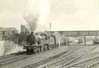 One of Ardrossan shed's Fowler 2P 4-4-0s no 40579 leaving Saltcoats with a Largs train on 4 April 1959.<br><br>[G H Robin collection by courtesy of the Mitchell Library, Glasgow 04/04/1959]
