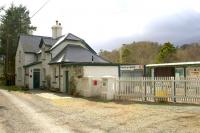 The station building at Pont-y-Pant, now a private residence, seen from the approach lane on 14th April 2015.<br><br>[Colin McDonald 14/04/2015]