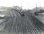 40668 shortly after leaving Ardrossan Town on 6 July 1959 about to run through Holm Junction with a train for St Enoch. The locomotive has just passed its home shed standing in the V of the junction. The Largs route runs off to the right.<br><br>[G H Robin collection by courtesy of the Mitchell Library, Glasgow 06/07/1959]