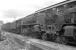 A shed visit to St. Margaret's on Sunday 4th July 1965 produced one particularly unexpected 'cop', Kingmoor 9F No. 92009 which was stabled in the open on the south side of the shed building. Although unusual, this wouldn't have been a unique occurrence because at least sixteen 12A 9Fs are known to have worked over the Waverley route and these would all have visited St. Margaret's for servicing after bringing their freights into Millerhill Yard. The other possibility is that Motherwell shed might have purloined a visiting loco for a Mossend to Millerhill freight but as the loco is facing in the right diction for setting off south on the Monday morning I would regard this as less likely.<br><br>[Bill Jamieson 04/07/1965]