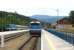 Two Czech locos on passenger duties sit at the Bayerisch Eisenstein border station - where the Bayerischer Wald and Bohemia meet - on 18th June. Czech territory ends just behind the two trains.<br><br>[David Spaven 18/06/2015]