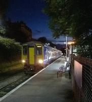 Northern 156491 calls at Burnley, Manchester Road, on 18 July 2015. The train is the 2236 Blackburn - Manchester Victoria, running via the recently relaid Todmorden curve.<br><br>[Ken Strachan 18/07/2015]