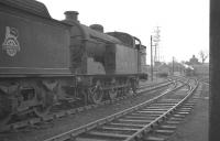 Part of the shed yard at Carlisle Canal in 1960, with an A3 Pacific manoeuvering in the background.<br><br>[K A Gray //1960]