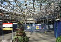 Some of the major renewal works underway at Wemyss Bay station in August 2015.<br><br>[John Steven 07/08/2015]