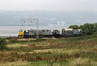 It's <i>'Leaf Train'</i> time again. An MPV heads east at Cardross.<br><br>[Ewan Crawford 05/10/2015]