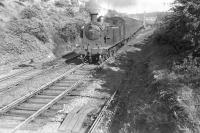 C16 4-4-2T 67500 runs through Knightswood North Junction on 24 May 1957 with a Bridgeton Central - Milngavie train. [Ref query 43993]  <br><br>[G H Robin collection by courtesy of the Mitchell Library, Glasgow 24/05/1957]