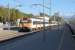 <I>Station under threat.</I> Figueres station is in the centre of this Catalonian town and enjoys a regular service of trains to Barcelona. However, it is under threat of closure as a new station (Figueres-Vilafant) has been built on the outskirts to serve the high speed AVE and TGV trains and it is proposed to divert the RENFE services there. Understandably there is a great deal of local opposition to this proposal and for now the 1887 station continues to be well used. A Class 447 EMU is newly arrived from Barcelona on a Portbou service while a Class 449 waits to depart on a <I>Media Distancia</I> semi-fast back to the regional capital.<br><br>[Mark Bartlett 23/09/2015]