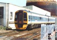 158718 has just cleared Camperdown level crossing, shortly after leaving Dundee station on 27 May 1992 with a service for Aberdeen.  <br><br>[John Furnevel 27/05/1992]