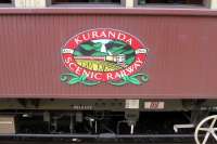 This railway runs from Cairns on the coast to Kuranda up on the edge of the tablelands. Tourist trains run twice a day there and back.<br><br>[Colin Miller 27/09/2015]