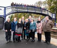 Photograph taken at the launch of the Highland Main Line Community Rail Partnership. [See news item]<br><br>[David Brown Photography 09/11/2015]