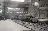 Gresley V2 2-6-2 60894 brings a train into Glasgow Queen Street on 22 April 1949.<br><br>[G H Robin collection by courtesy of the Mitchell Library, Glasgow 22/04/1949]