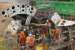 A close up of the upper half of the 'Fillie' the tunnel boring machine in the process of being dismantled at the northern bore of Farnworth Tunnel on 31 October 2015. Location access by kind permission of the owners.<br><br>[John McIntyre 31/10/2015]