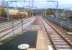 The reinstated Knightswood South Junction at Anniesland, seen from the end of the bay platform in November 2015. The line on the right was effectively a siding from Maryhill before the new link to the Westerton to Hyndland tracks was constructed.  <br><br>[John Yellowlees 12/11/2015]