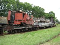 <h4><a href='/locations/K/Kenya_Railway_Museum_Nairobi'>Kenya Railway Museum Nairobi</a></h4><p><small><a href='/companies/E/East_Africa_Railways/Kenya_Railways'>East Africa Railways/Kenya Railways</a></small></p><p>Mobile crane of a size needed for the locomotive stock. The crane has since been restored and re-painted. 1/16</p><p>//<br><small><a href='/contributors/Alistair_MacKenzie'>Alistair MacKenzie</a></small></p>