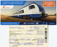 Ticket folder and ticket dated 6/1/16 for travel from Czestochowa (Stradom)  to Krakow.<br><br>
The journey time has been halved to 90 minutes since 2012 (see 39759) and these  trains now use Stradom instead of the main station at Czestochowa Osobowa.<br>
On enquiry of my daughter-in-law as to whether or not the train was as on the cover -'No!'.<br><br>[Colin Miller Collection 06/01/2016]