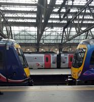 Thanks to diversions from Queen Street, a 170 finds itself at Glasgow Central.<br><br>[John Yellowlees 21/03/2016]