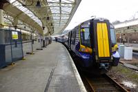 The 10.57 from Central just arrived at Wemyss Bay. Now, the other platform ...<br><br>
The last major reconstruction was in 1994.<br><br>[Colin Miller 23/03/2016]
