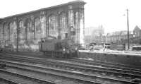 Carlisle's west side station pilot <i>Jinty</i> 0-6-0T no 47471 looks to be at a bit of a loose end on 24 August 1963. <br><br>[K A Gray 24/08/1963]