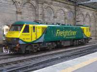 Freightliner 90043 stabled in the Klondyke siding, freshly repainted with Genesee & Wyoming ownership displayed.<br><br>[Bill Roberton
 11/02/2016]