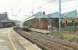 350406, on a TPE service from Manchester Airport, calls at Penrith on 30th January 2016. As this was during the period of the Lamington closure this train was terminating at Lockerbie rather than going through to Glasgow or Edinburgh. <br><br>[Mark Bartlett 30/01/2016]