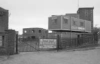 A forlorn photograph of the entrance to RB Tennents in 2001 during the demolition of the site.<br><br>[Bill Roberton 06/07/2001]