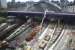 Concrete pumping for the base of platform 3 is in progress in this view of the Queen Street Improvement works taken from Buchanan Galleries. A pile of sleepers for the relaying of the platform 4 and 5 roads lies where the realigned platform 3 and 4 is being constructed.<br><br>[Colin McDonald 25/04/2016]