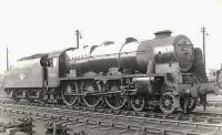 Royal Scot 46102 <I>Black Watch</I> photographed in the shed yard at Polmadie on 14 May 1960. <br><br>[G H Robin collection by courtesy of the Mitchell Library, Glasgow 14/05/1960]