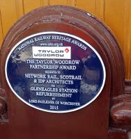 Plaque unveiled today at Gleneagles by Andy Savage RHT and Fred Garner of Taylor Woodrow.<br><br>[John Yellowlees 05/05/2016]