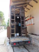 Maintenance vehicle at Bunyola - even the RRVs are antiques on the Soller railway!<br><br>[Mark Wringe 27/07/2014]