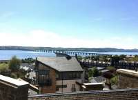 The Tay Bridge on a fine 31 May 2016, looking south from the Matthew Building of Dundee University.<br><br>[Ross Wilson 31/05/2016]