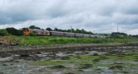 66733 approaches Cardross from the east with the Royal Scotsman. 66746 is out of sight on the rear.<br><br>[Ewan Crawford 17/06/2016]