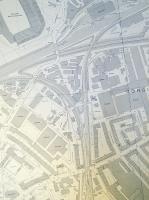 Large-scale OS map of the Gorgie Junction triangle with Haymarket shed (and turntable), the old Murrayfield Stadium and and a lot of warehouses. The 'Works' in the triangle was a brewery; why the reticence when the distillery is identified? Map from contributor's collection. Crown copyright.<br><br>[David Panton 27/06/2016]